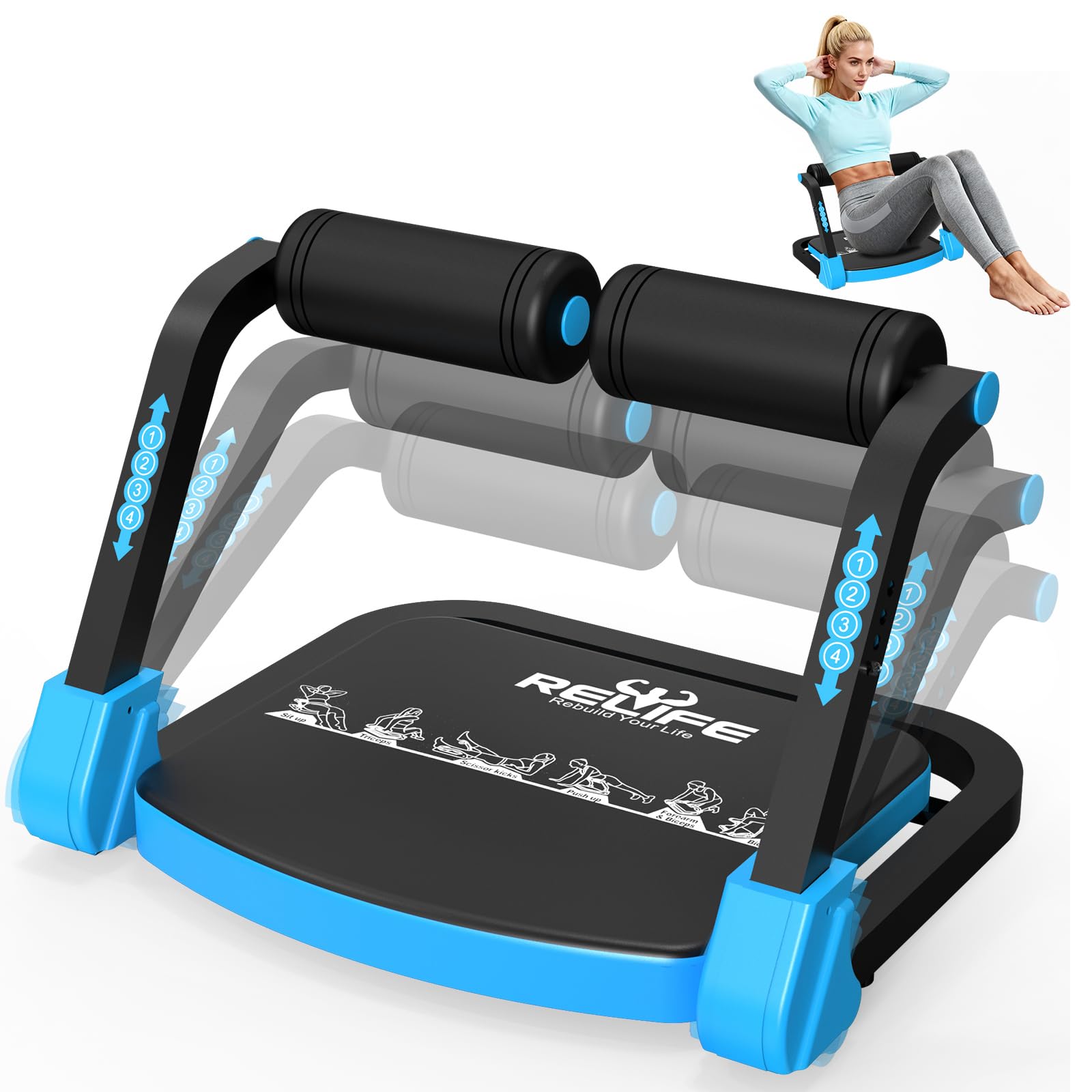 Amazon.co.jp: RELIFE Rebuild Your Life 腹筋マシーン 筋トレ器具